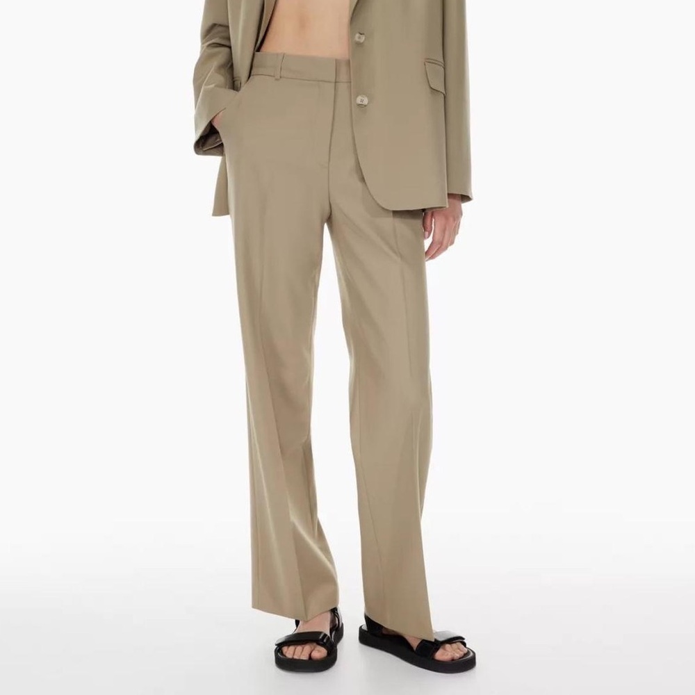 Babaton Agency Pant in Taupe Beige, size US 0